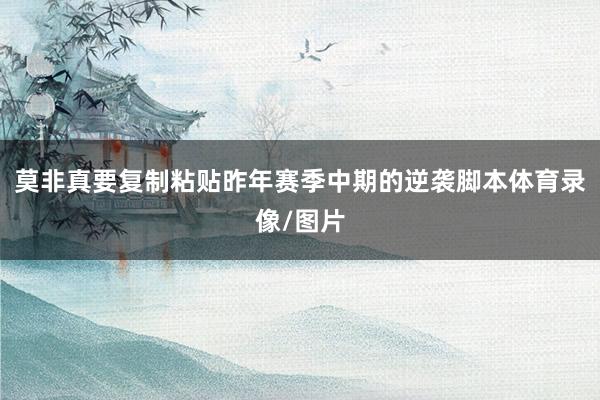 莫非真要复制粘贴昨年赛季中期的逆袭脚本体育录像/图片